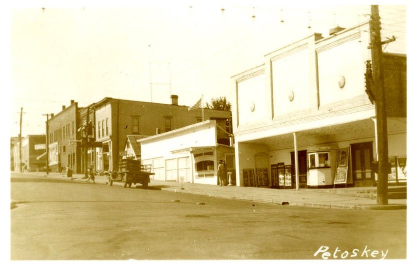 old photo Gaslight Cinema (AKA Temple Theater), Petoskey